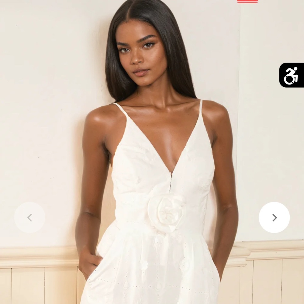 BNWTAGS.    YUMI KIM WHITE EYELET JUMPSUIT. XL
